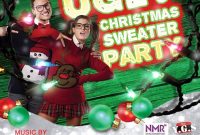 Ugly Christmas Sweater Party Flyer Template Free (5th Fantastic Design)