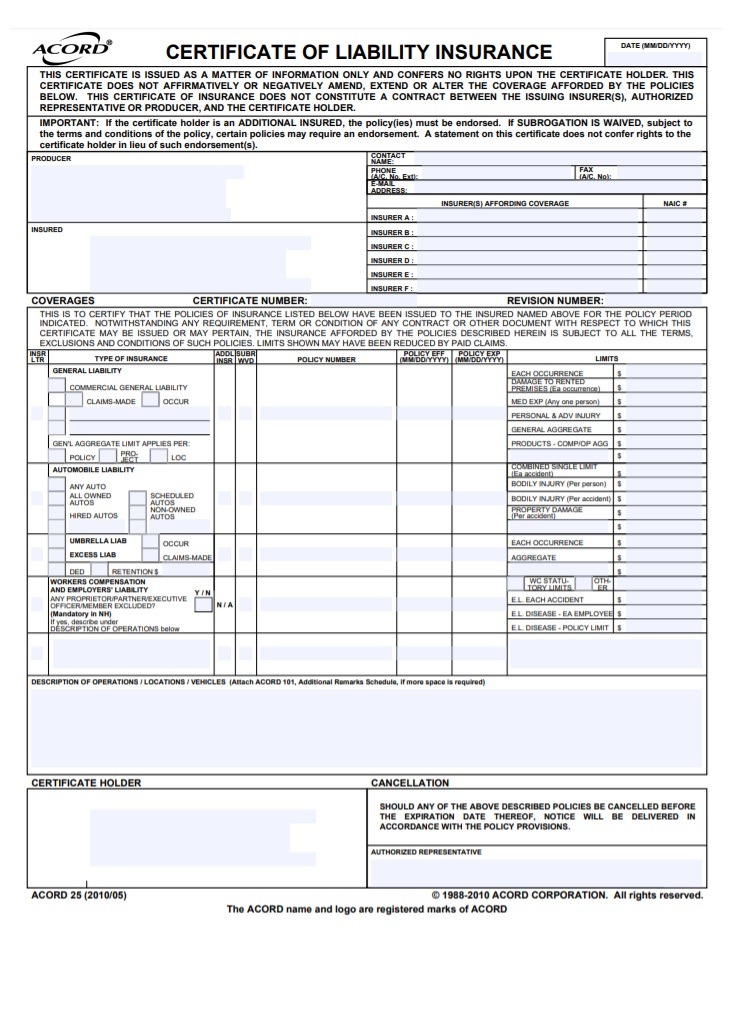 acord certificate of insurance template, acord certificate of insurance form, acord certificate of insurance sample, acord certificate of property insurance template, acord 25 certificate of insurance, acord fillable certificate of insurance, sample acord certificate of liability, blank certificate of insurance form, acord certificate of liability template