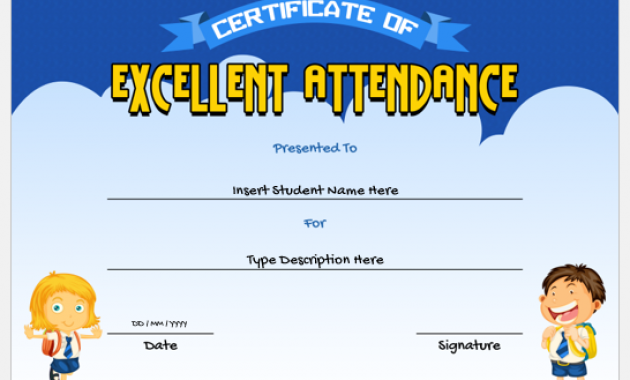 perfect in attendance certificate, certificate for perfect attendance in school, 100% attendance certificate, perfect attendance certificate for employees, perfect attendance certificate word template, free editable certificates of attendance