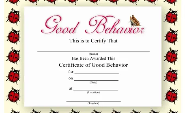 free printable good behavior certificate, certificate of good behavior template, moving up certificate template free, good conduct award certificate, good behavior certificate printable, good behavior certificates free, good manners certificate