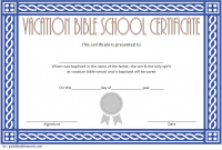 Free Printable VBS Certificate Template (3rd Religious Design)