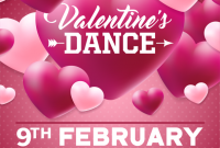 Free Valentine Day Dance Flyer Template Printable (1st Awesome Design)