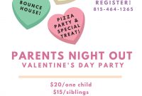 Free Valentine’s Day Party Flyer for Kids (1st New Design)