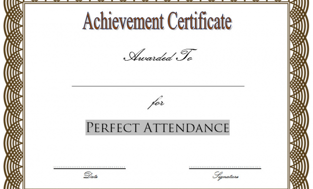 free printable perfect attendance award certificate, perfect attendance award template free, best attendance award certificate, certificate of attendance template word, employee perfect attendance award, free editable certificates of attendance, free printable attendance certificates