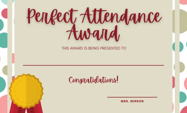 free printable perfect attendance award certificate, perfect attendance award template free, best attendance award certificate, certificate of attendance template word, employee perfect attendance award, free editable certificates of attendance, free printable attendance certificates