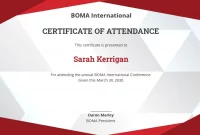 Perfect Attendance Certificate for Employees Free (2nd PDF Format)