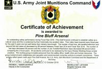 US Army Certificate of Achievement Template Free Printable (2nd Professional Design)