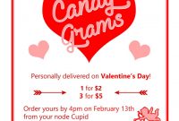 Valentine’s Day Candy Gram Flyer Template Word Free (3rd Fabulous Design)
