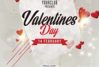 Valentines Day Flyer Template PSD Format Free (2nd Lovely Design)