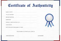 Fine Art Photography Certificate of Authenticity Template Free (1st Artwork Design Concept)