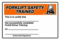 Forklift Driver Training Certificate Free Printable (2022 Best Sample)