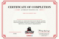 Forklift Training Certificate Free Printable (3rd Best Example)