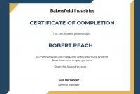 Industrial Training Certificate Format Doc Free (3rd Editable Template Word)