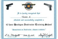 NRA Security Firearms Training Instructor Certificate Free Printable (2nd Official Format)