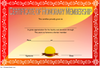 Free Honorary Life Membership Certificate Template (2nd Word Format)
