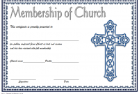 Honorary Church Member Certificate Free Printable (3rd Beautiful Design)