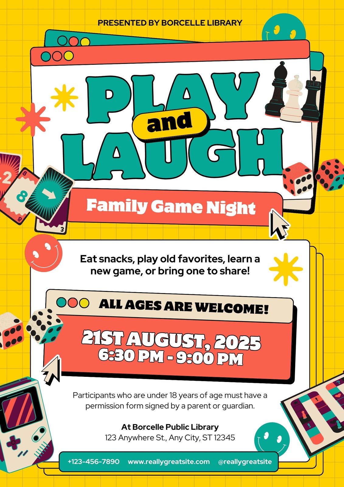 10 Free Game Night Flyer Templates Unforgettable Game Night 