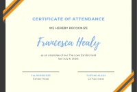 Certificate of Attendance Conference Template (1st Best Option)