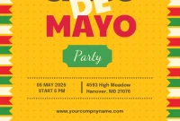 Cinco De Mayo Party Flyer Template (2nd Best Mexican Design Idea)