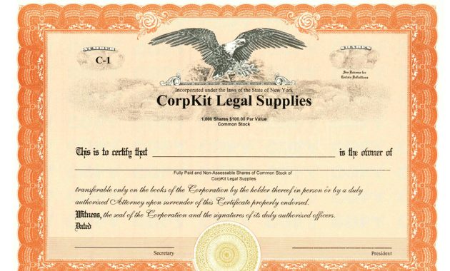 corporate stock certificate template, certificate of stock template, printable stock certificate template, electronic stock certificate template, corpkit stock certificate template, attorneys corporation service stock certificate template, company stock certificate template, llc stock certificate template, blank stock certificate template free