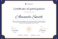 Course Participation Certificate Template (2nd Free Design Idea)