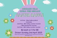 Easter Raffle Flyer Template (1st Free Funny Design)