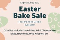 Free Easter Bake Sale Flyer Template (1st Best Fundraiser Design)