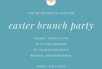 Free Easter Brunch Flyer Template (1st Wonderful Design Idea)