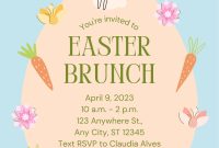 Free Easter Brunch Flyer Template (2nd Wonderful Design Idea)