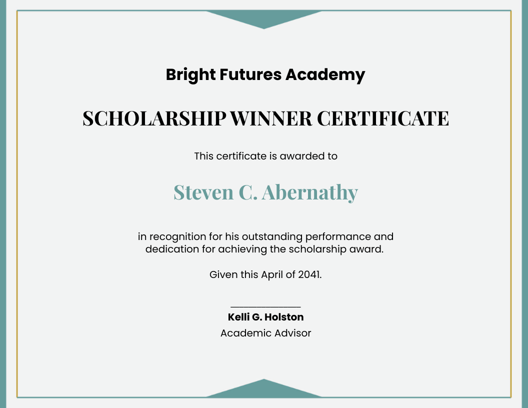 Scholarship Award Certificate Template Free 2025 Designs 2 scholarship award certificate template free, memorial scholarship certificate template, scholarship recipient certificate template, scholarship winner certificate template, scholarship certificate template word, music scholarship certificate template, free printable scholarship award certificate, free editable scholarship award certificate, examples of scholarship award certificates, blank scholarship award certificate