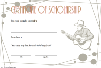 Music Scholarship Certificate Template (1st Free Beautiful Design)
