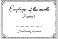 Printable Employee of The Month Certificate (1st Funny Design Idea)