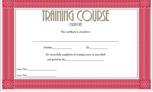 course completion certificate template, course certificate of completion template, training course certificate template, course participation certificate template, course attendance certificate template, free printable training certificate template, course certificate template