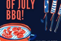 4th of July BBQ Flyer Template Free Download (2nd Best Option) 4th of July BBQ Flyer Template Free Download (2nd Best Option)