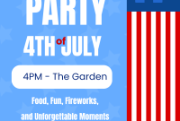4th of July Block Party Flyer Template (1st Free Printable Format) 4th of July Block Party Flyer Template (1st Free Printable Format)