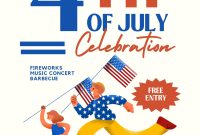4th of July Celebration Flyer Template (2nd Free Independence Party Design) 4th of July Celebration Flyer Template (2nd Free Independence Party Design)