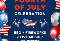 4th of July Celebration Flyer Template (3rd Free Independence Party Design) 4th of July Celebration Flyer Template (3rd Free Independence Party Design)