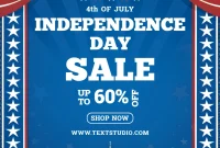 4th of July Sale Flyer Template Free Printable (3rd Independence Design) 4th of July Sale Flyer Template Free Printable (3rd Independence Design)