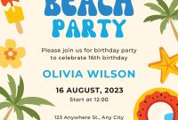 Beach Party Flyer Template Free PSD (1st Best Pick)