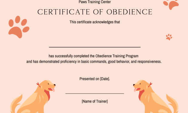 dog obedience certificate template, dog obedience training certificate template, dog obedience certificate printable, service dog certificate template, free printable dog training certificate, dog training graduation certificate template, dog training certificate template, dog training certificate of completion