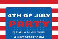 Fourth of July Party Flyer Template Free Printable (1st Best Pick) Fourth of July Party Flyer Template Free Printable (1st Best Pick)