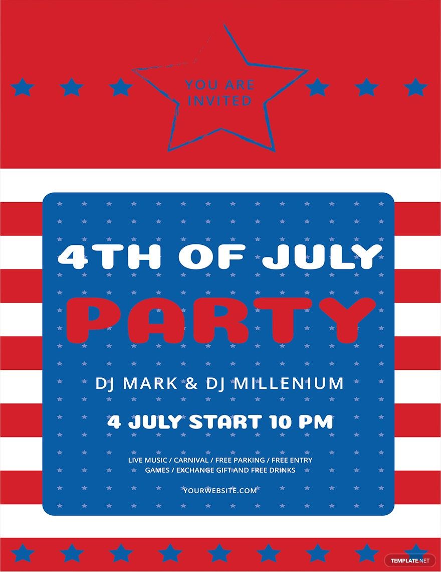 Fourth of July Party Flyer Template Free Printable (1st Best Pick) free 4th of july flyer templates, fourth of july party flyer template, 4th of july celebration flyer template, 4th of july event flyer template, fourth of july flyer template free, july 4th flyer templates free, 4th of july flyer template free, 4th of july flyer word template, 4th of july flyer printable