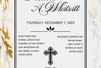 Free Funeral Announcement Flyer Template (2nd Word Format) Free Funeral Announcement Flyer Template (2nd Word Format)