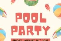 Pool Party Flyer Template (1st Free PSD Format) Pool Party Flyer Template (1st Free PSD Format)