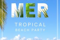 Summer Beach Party Flyer Template (1st Free PSD Format)