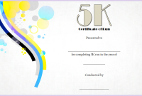 5K Race Certificate Template (1st Free Editable Format)