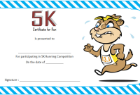 5K Running Certificate Template (2nd Free Completion Design)