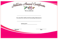 Athletic Award Certificate Template (3rd Free Printable Format) Athletic Award Certificate Template (3rd Free Printable Format)