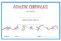 Free Customizable Athletics Certificate Template Word Free Customizable Athletics Certificate Template Word