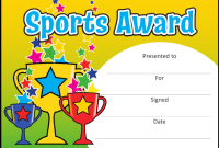 Free Sports Certificate Template Word (1st Editable Format) Free Sports Certificate Template Word (1st Editable Format)